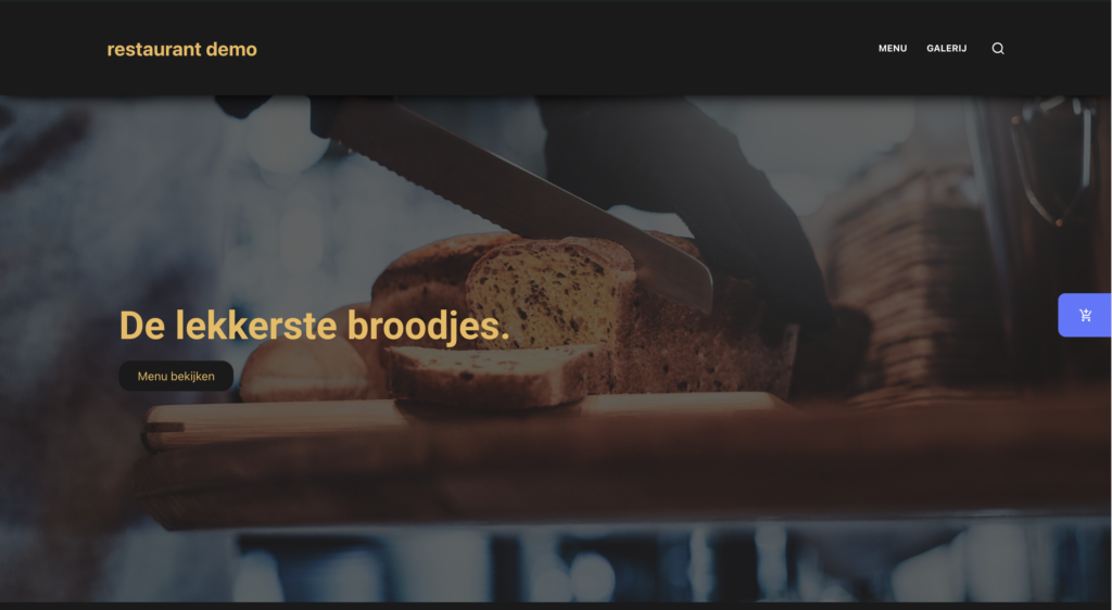 Afbeelding hero restaurant demo